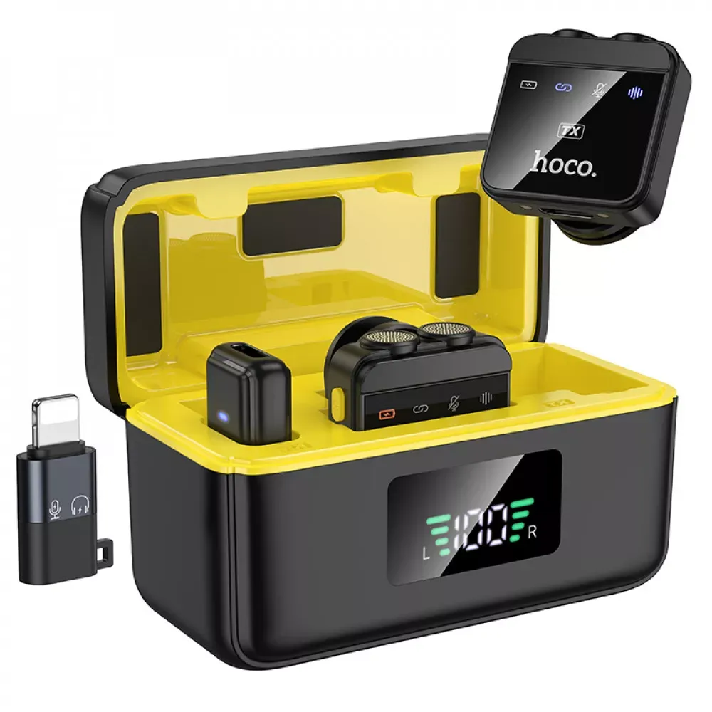Wireless Digital Microphone — Hoco L17 Dual-mic (iP/Type-C) — Hoco