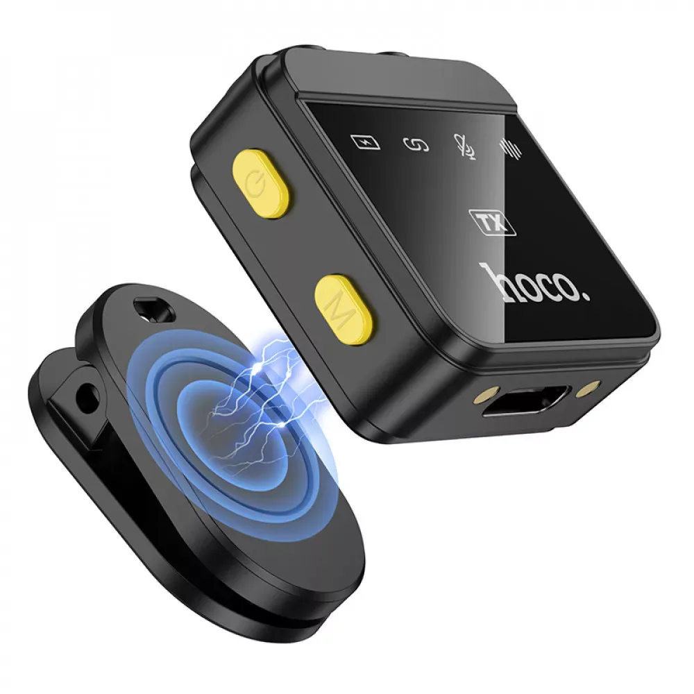 Wireless Digital Microphone — Hoco L17 Dual-mic (iP/Type-C) - фото 5