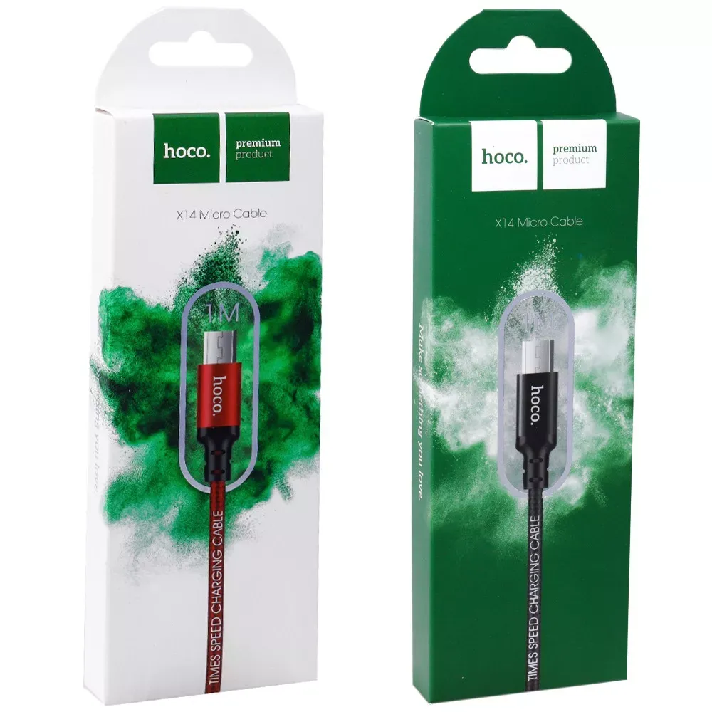 Кабель Micro 2A (1m) — Hoco X14 — Black - фото 3