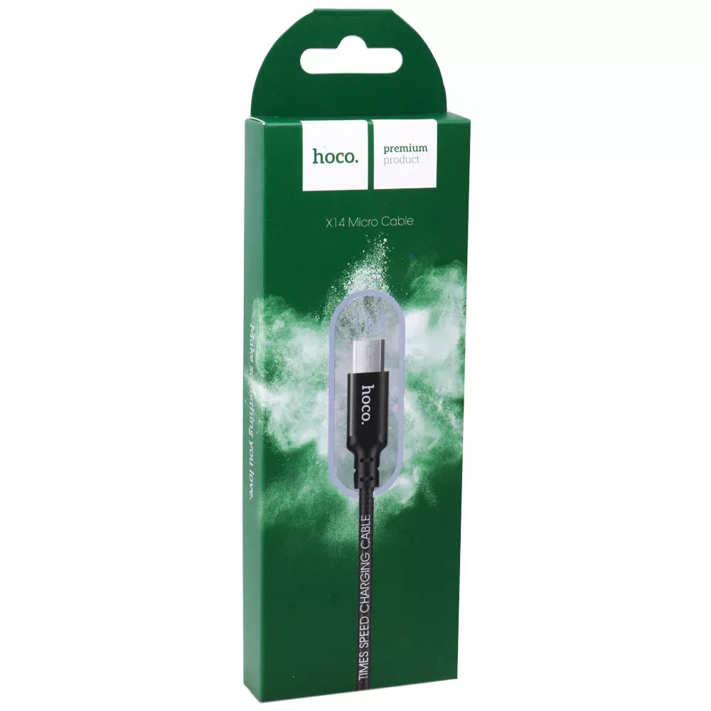 Кабель Micro 2A (1m) — Hoco X14 — Black - фото 6