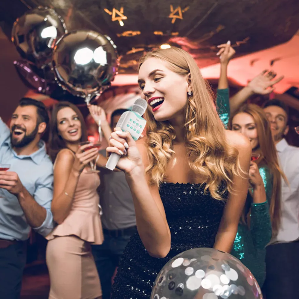 Караоке - микрофон Hoco BK5 Cantando — Blue - фото 7