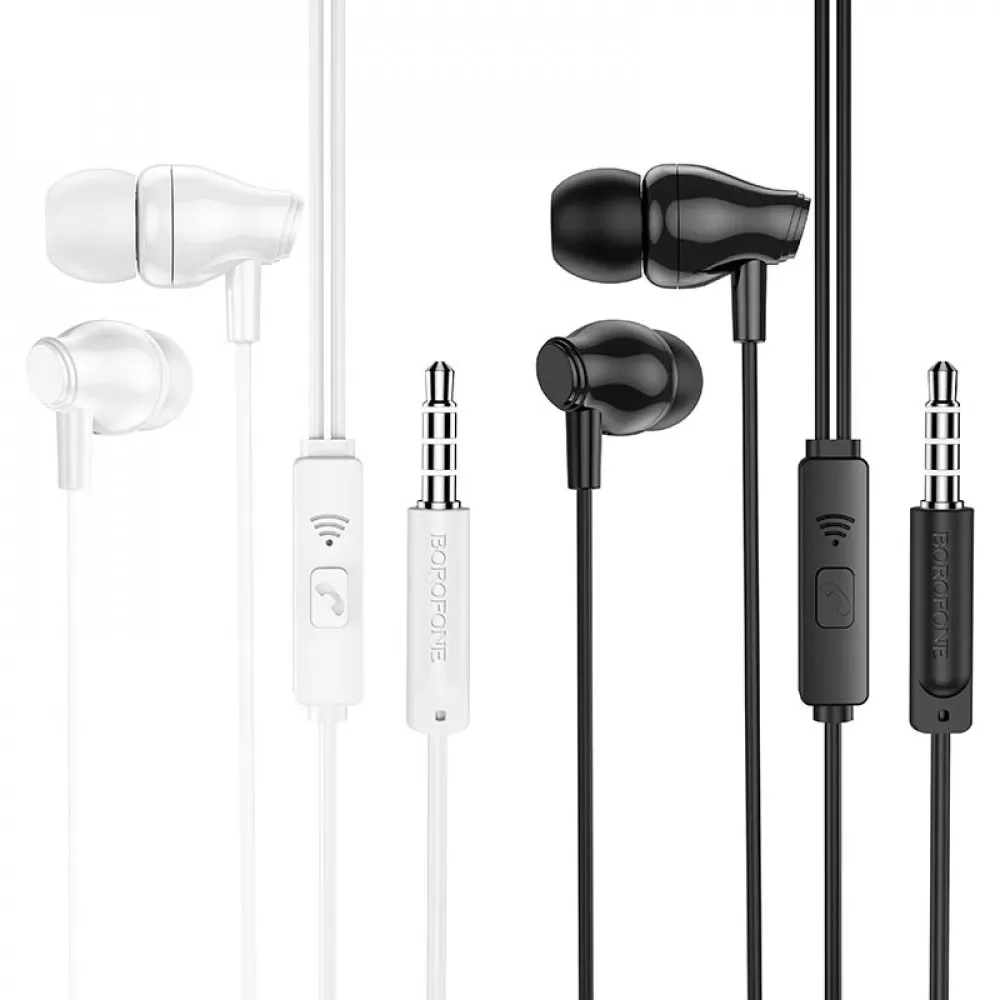Навушники з мікрофоном 3.5mm —  Borofone BM61 Wanderer — Black - фото 4