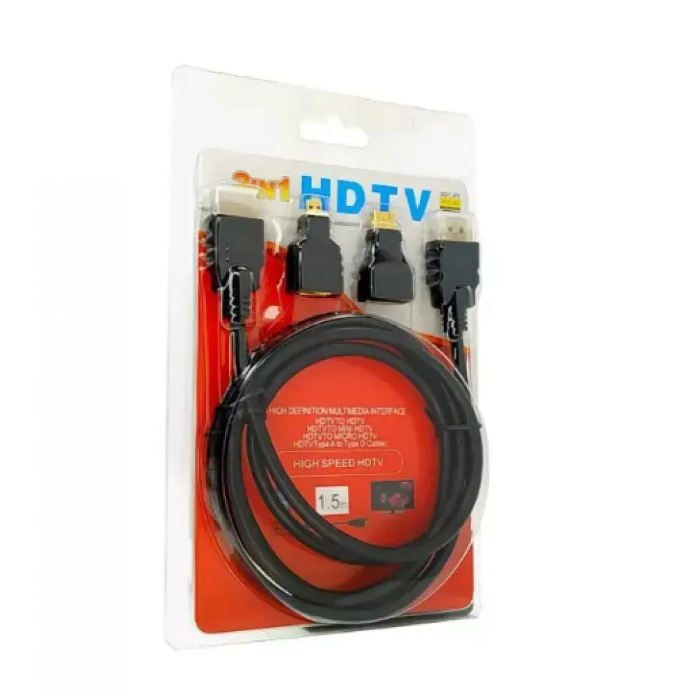 HDMI Кабель (1.5m) 3 in 1 - фото 3
