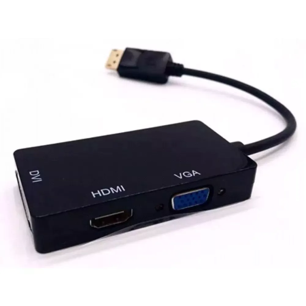 Переходник DP to VGA HDMI DVI 3 in 1 - фото 4