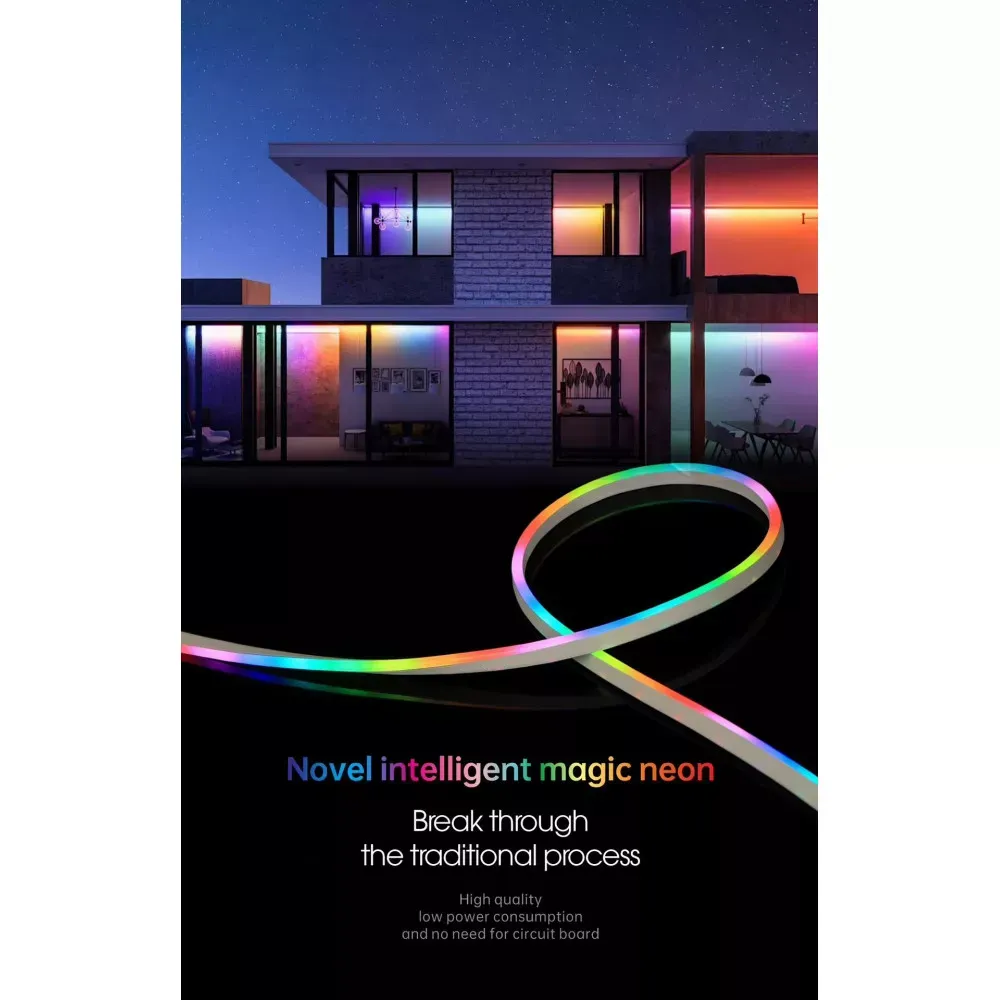 LED лента RGB Neon Rope 10м c пультом 5V - фото 6