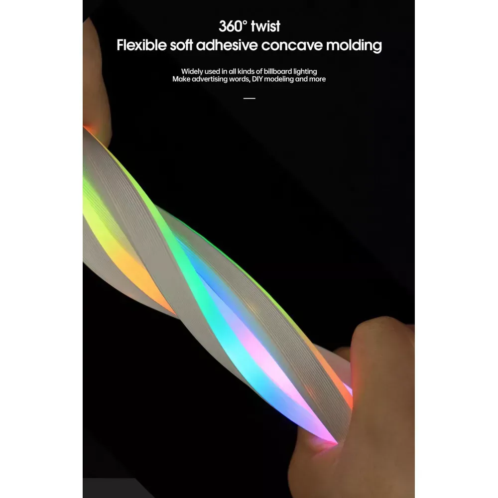 LED лента RGB Neon Rope 10м c пультом 5V - фото 7