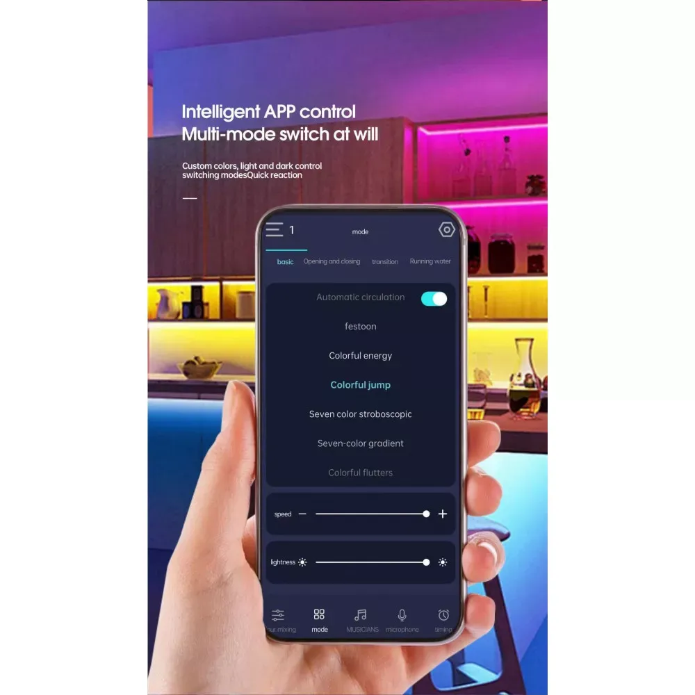 LED лента RGB Neon Rope 3м c пультом 5V - фото 8