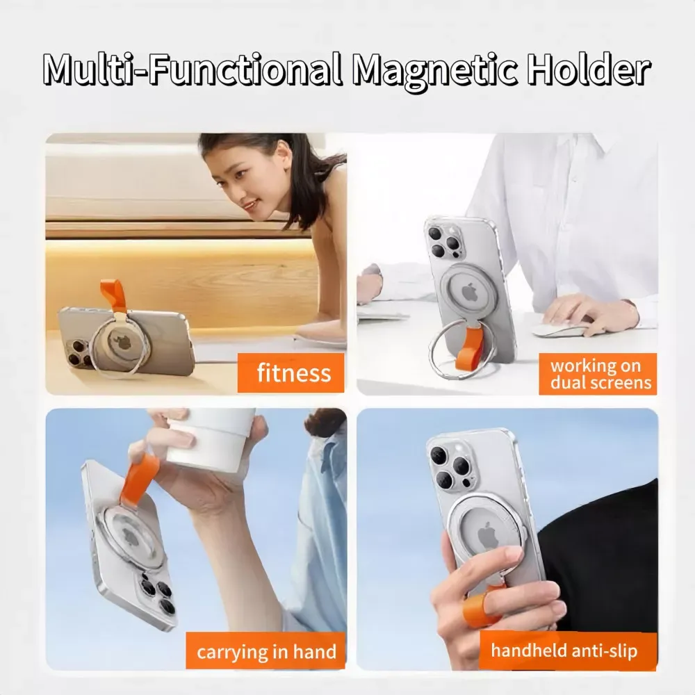 Підставка для телефону Ring With Magsafe ; Cord — Black - фото 3