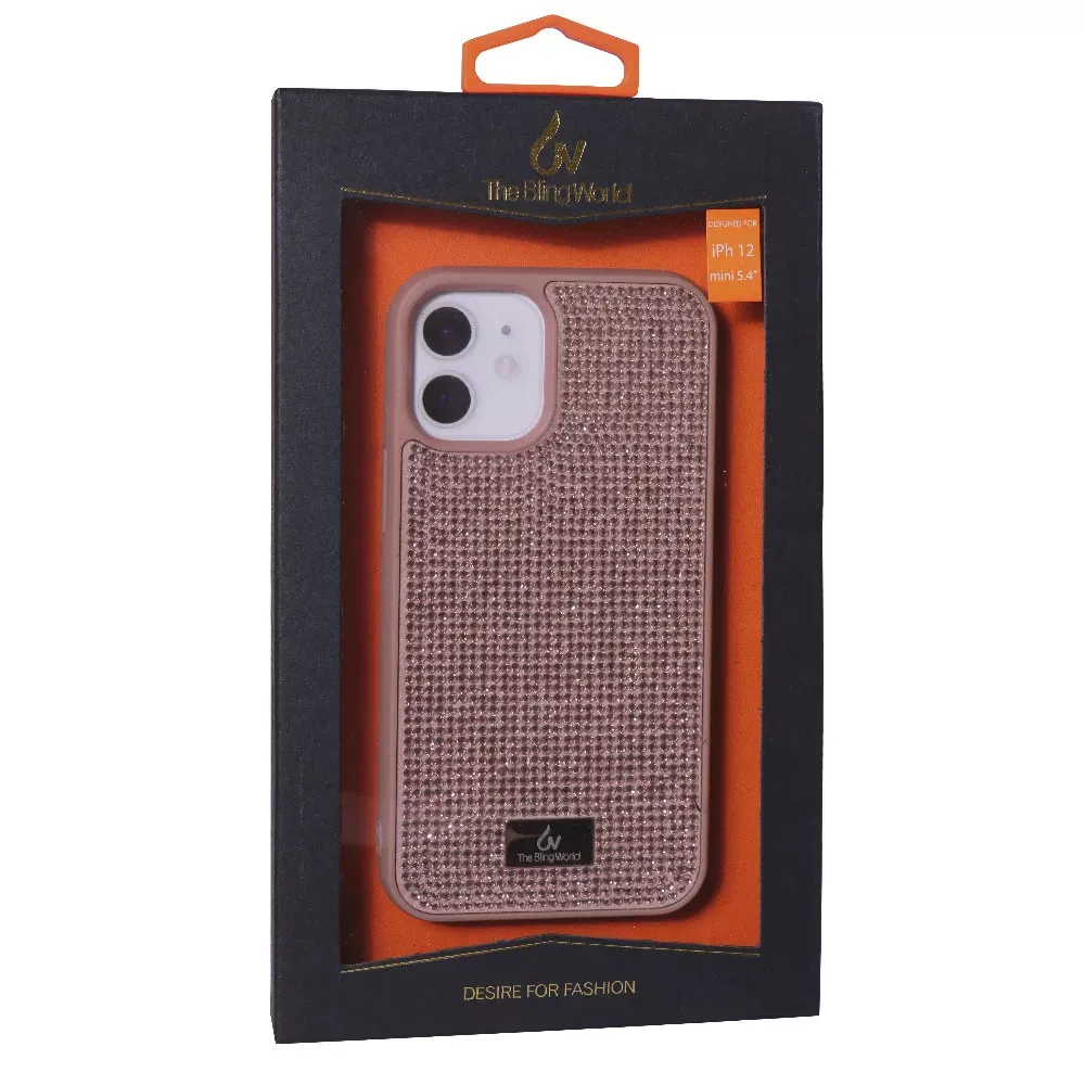 Bling World Luxury Diamond TPU Case iPhone 12 Mini 5.4 — Hot Pink — фото 3