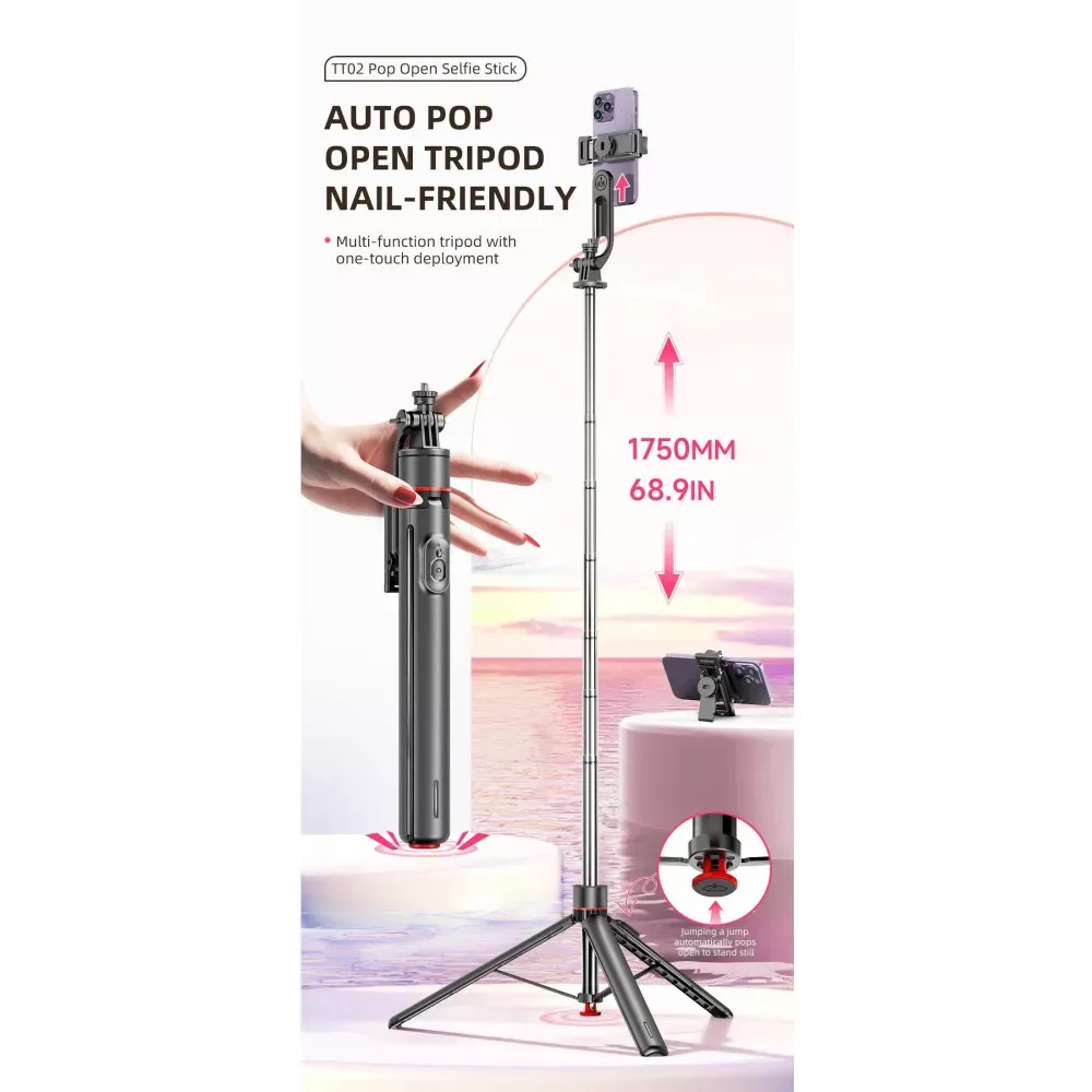 Monopod Tripod (1.75m) — TT02 - фото 10