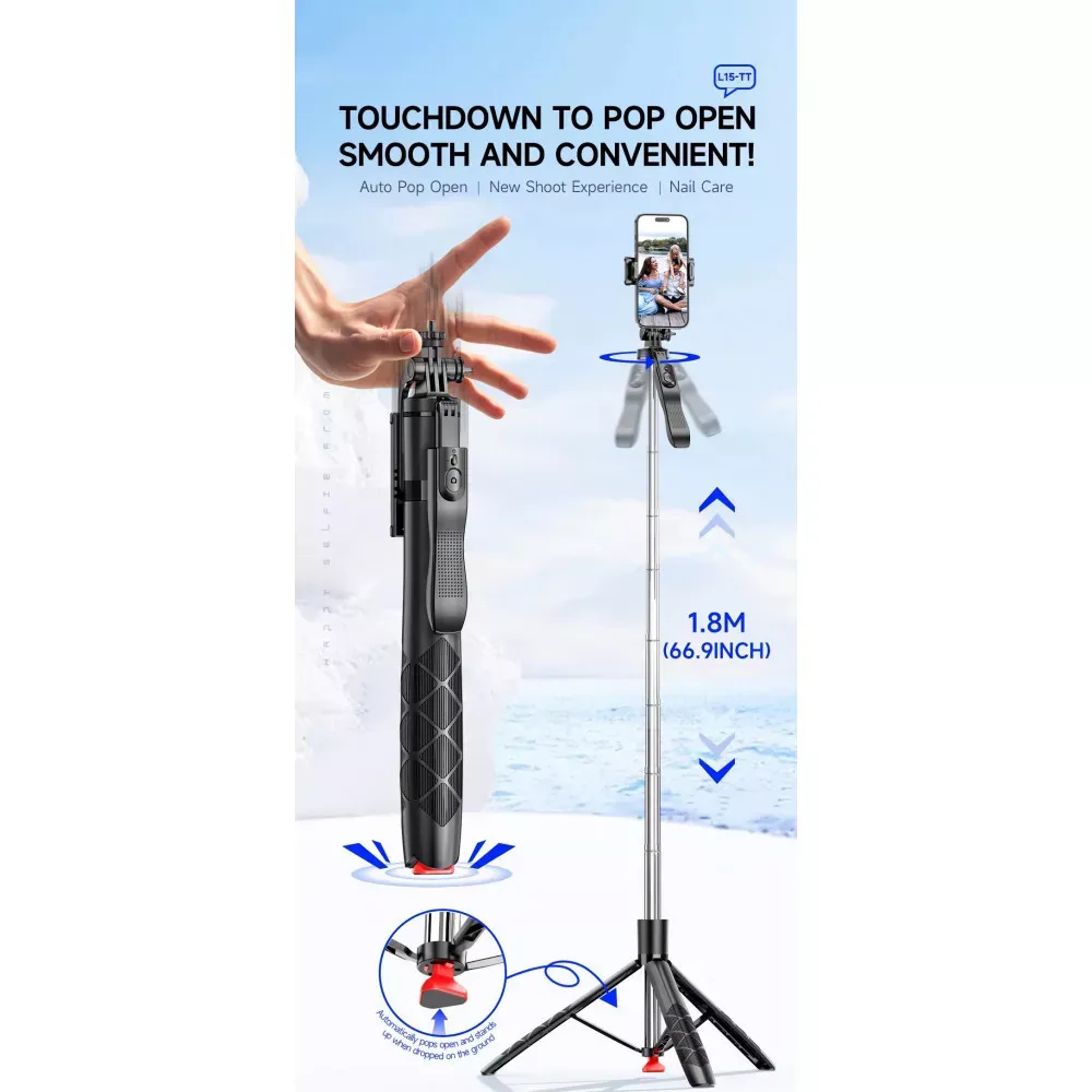 Monopod Tripod (1.8m) — L15-TT - фото 4