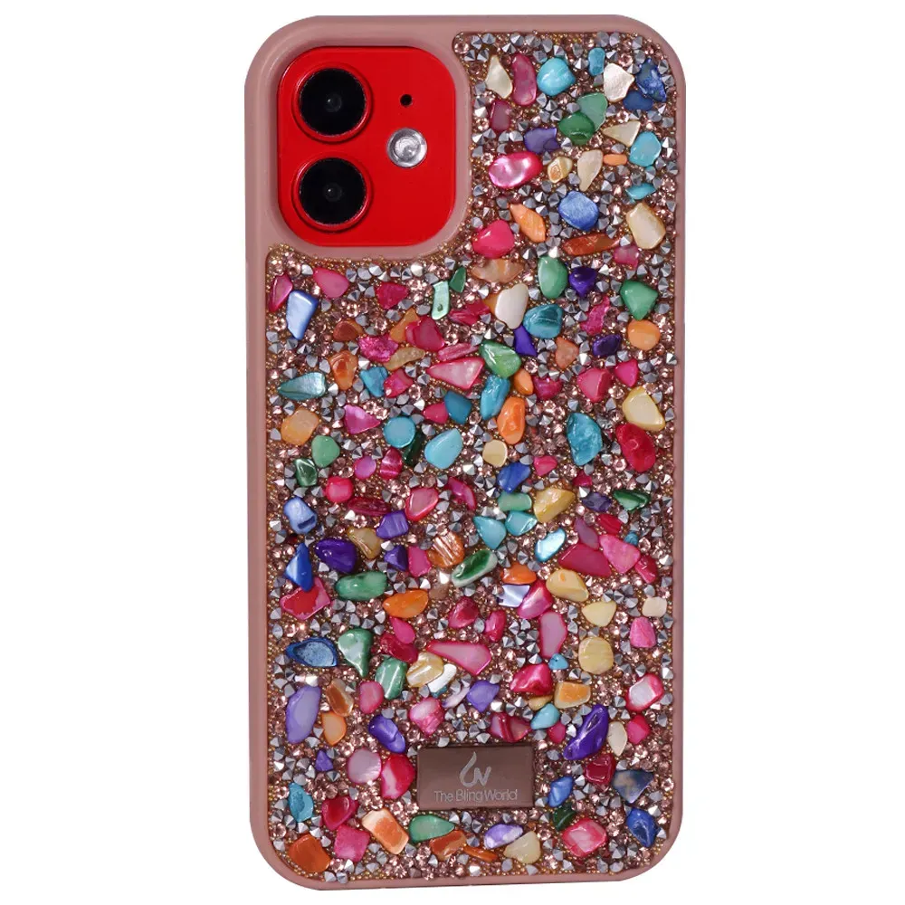 Bling World Stone Diamond TPU Case iPhone 12 Mini 5.4" — Colorfull — Различные Apple iPhone 12 Mini 5.4"