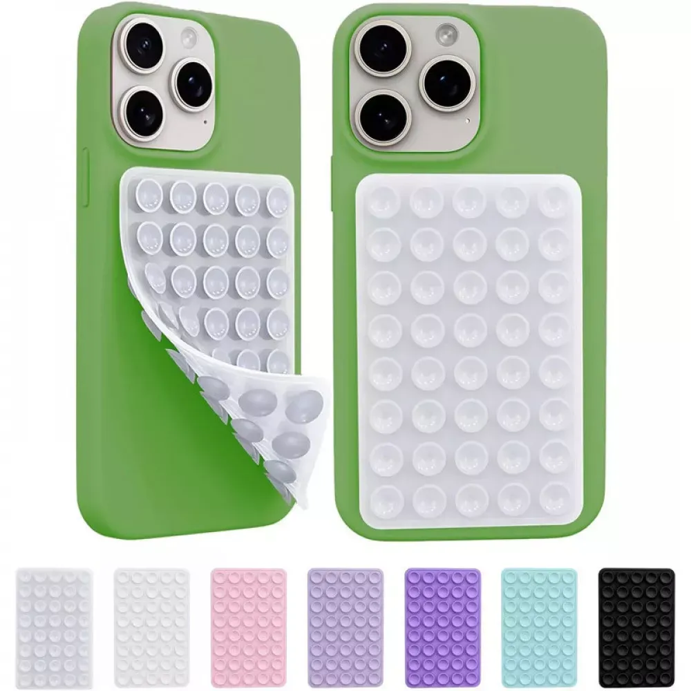 Тримач-присоска для телефону Double Side Silicone — Grey 5*8 - фото 4