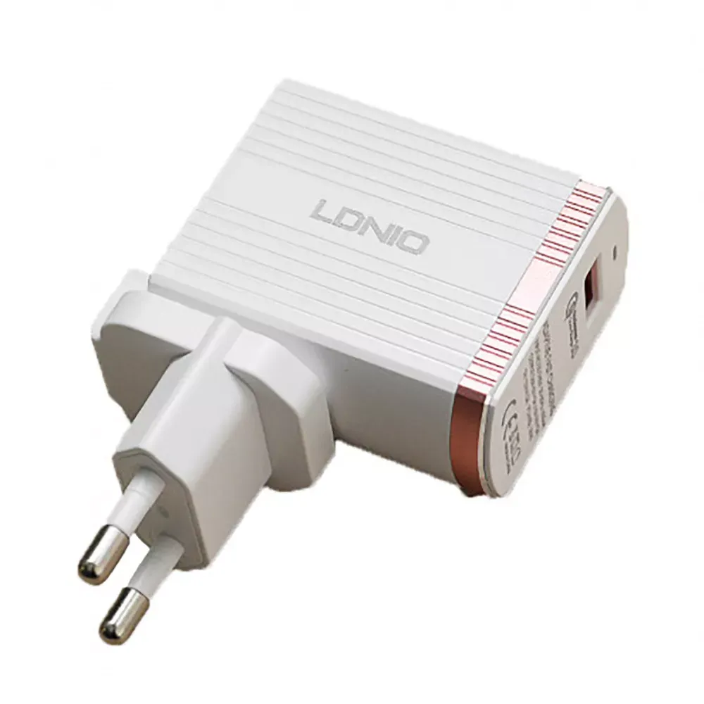 Ldnio A1302Q Home Charger Set (Lightning)(1USB)(3 A) — White — Распродажа