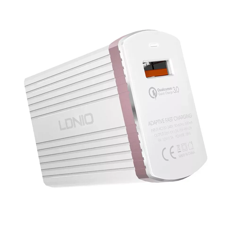 Ldnio A1302Q Home Charger Set (Micro)(1 USB)(3 A) — White - фото 3