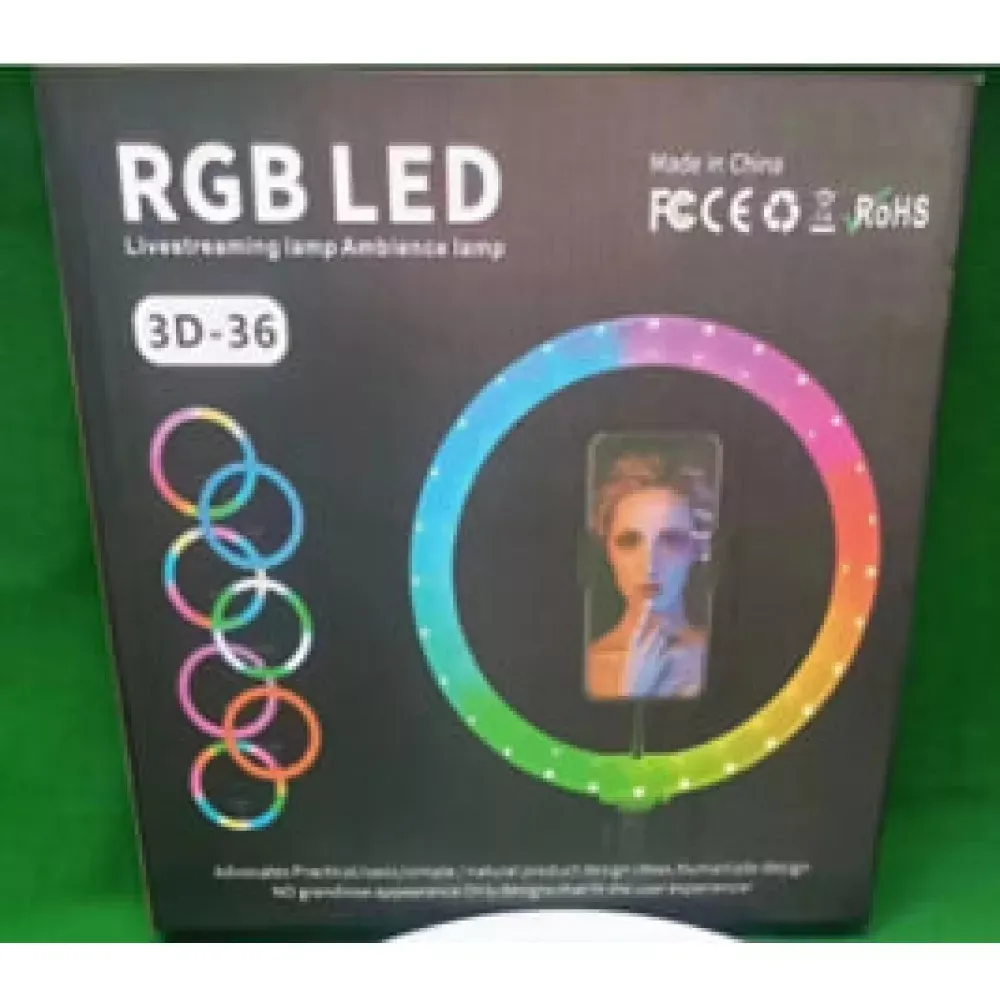 Лампа Кольцевая RGB LED 3D-36 — фото 4