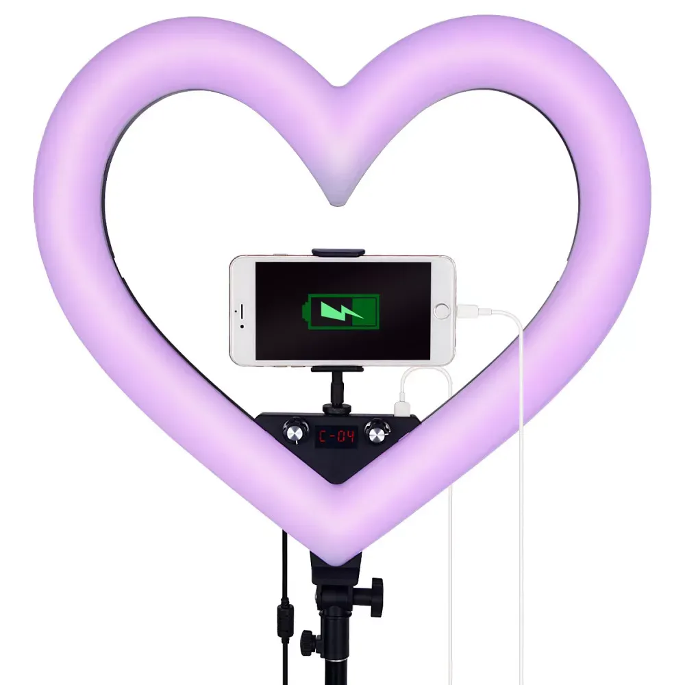 Heart Shaped Light RGB LED 48 cm 19" 268 Lights 68 RGB ZB-48 — Различные