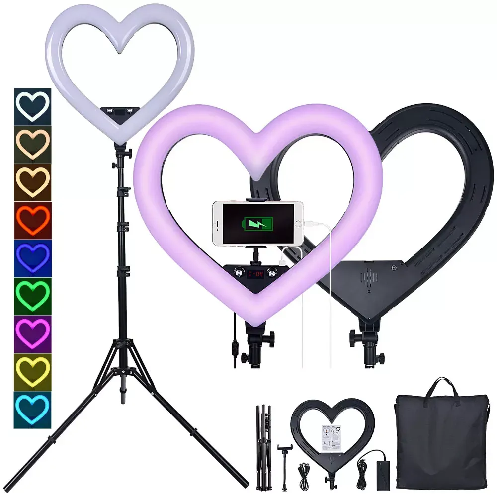Heart Shaped Light RGB LED 48 cm 19 268 Lights 68 RGB ZB-48 — фото 5