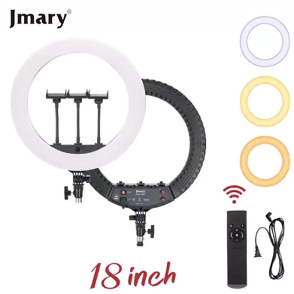 Лампа Кольцевая LED 46 cm 18"  FM-18R — Jmary
