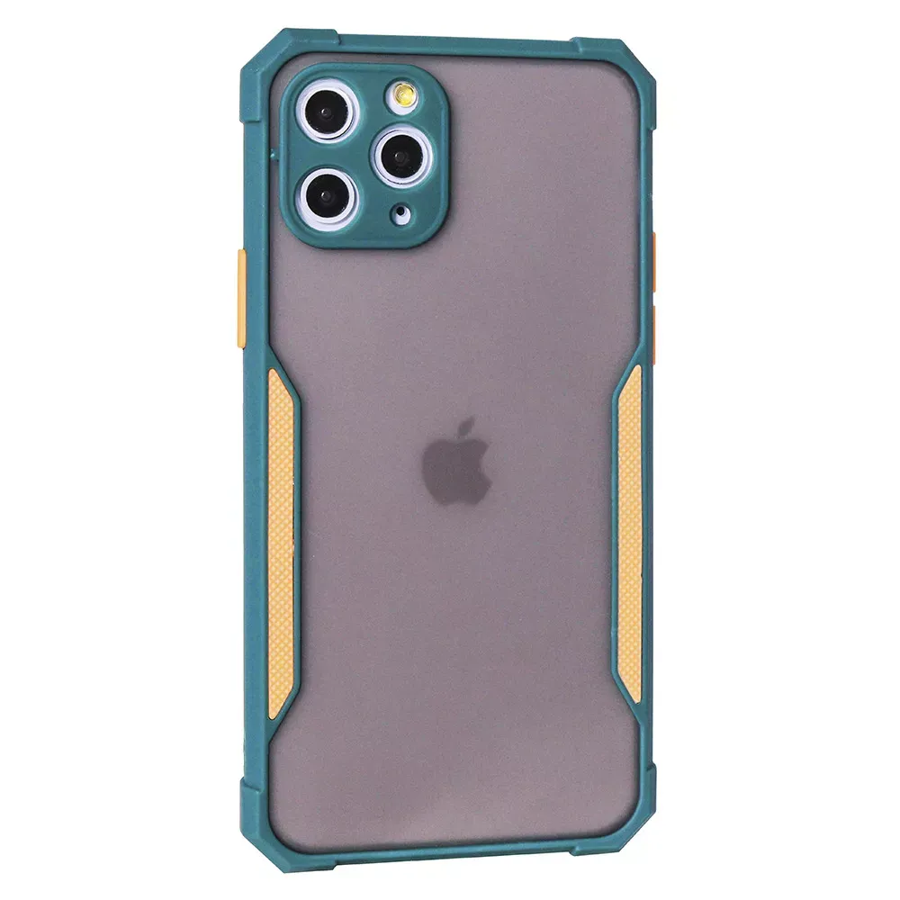 Matte TPU Plastic Case with frame  — iPhone 11 Pro Max — Green — Различные Apple iPhone 11 Pro Max
