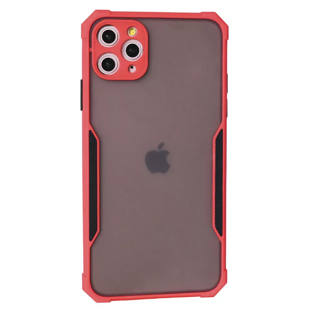 Matte TPU Plastic Case with frame  — iPhone 11 Pro Max — Red — Различные Apple iPhone 11 Pro Max