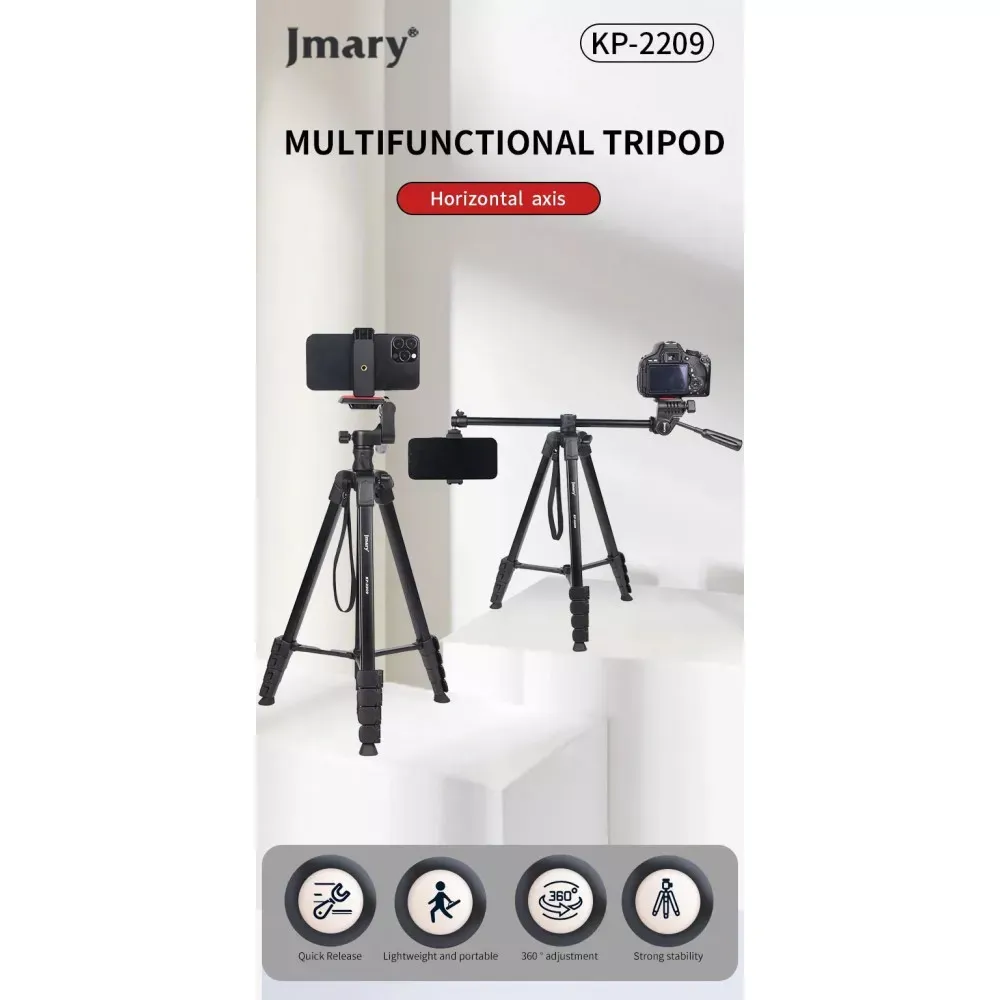 Monopod Tripod (1,73m) — Jmary KP-2209 — Jmary