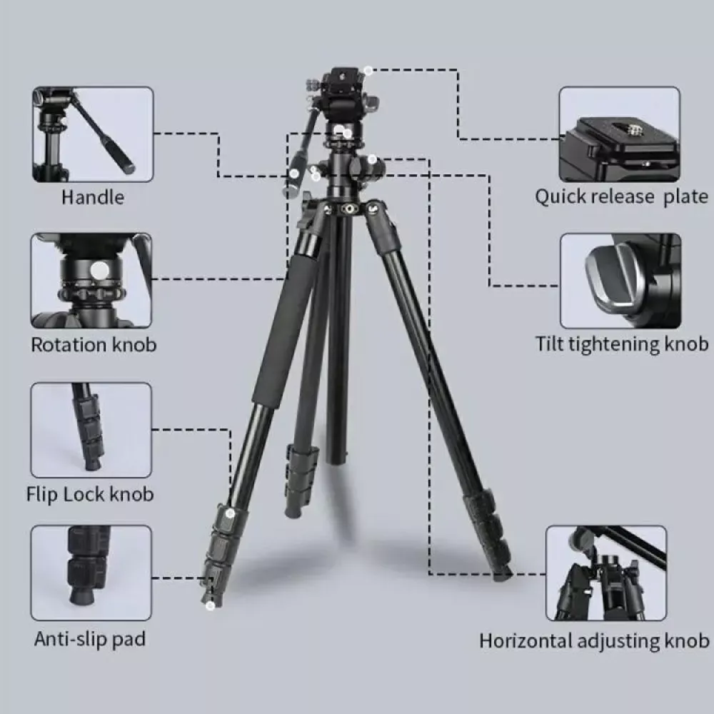 Monopod Tripod — Jmary KS355+HG60 — фото 5