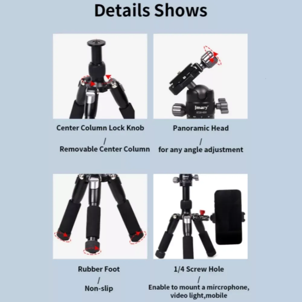 Tripod Multifunctional 0,52m Jmary KT25-H30 — фото 3