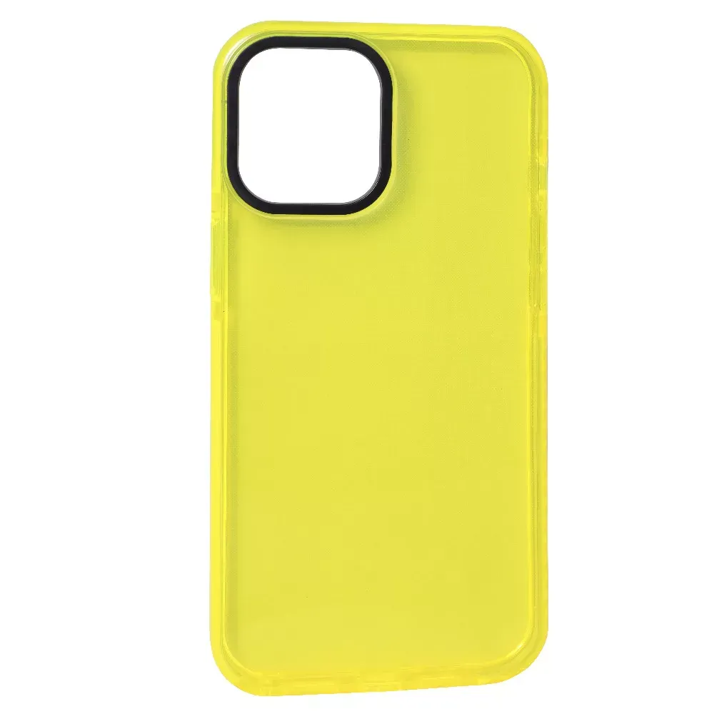 Neon TPU Case iPhone 12 Mini 5.4" — Lemon