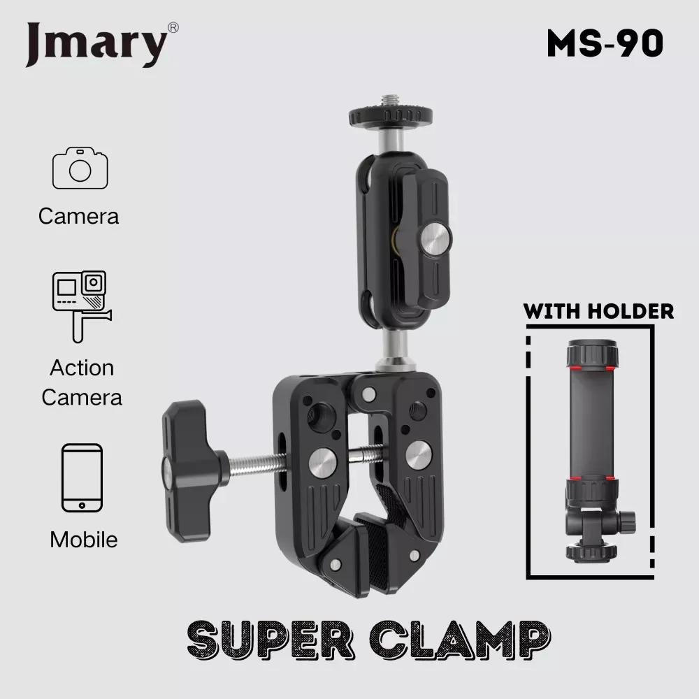 Креплене краб для LED лампы,камеры,фотоаппарата,GoPro Jmary MS-90 — Jmary