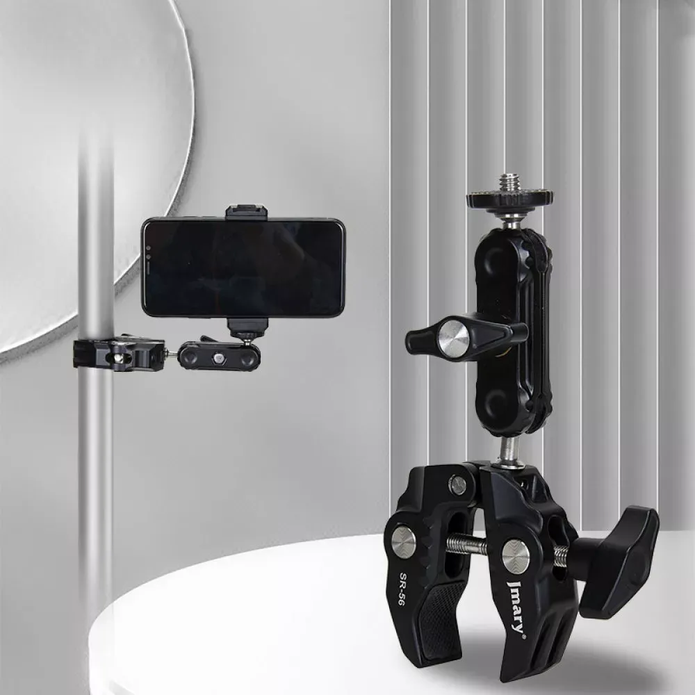 Креплене краб для LED лампы,камеры,фотоаппарата,GoPro Jmary SR-56 — фото 5