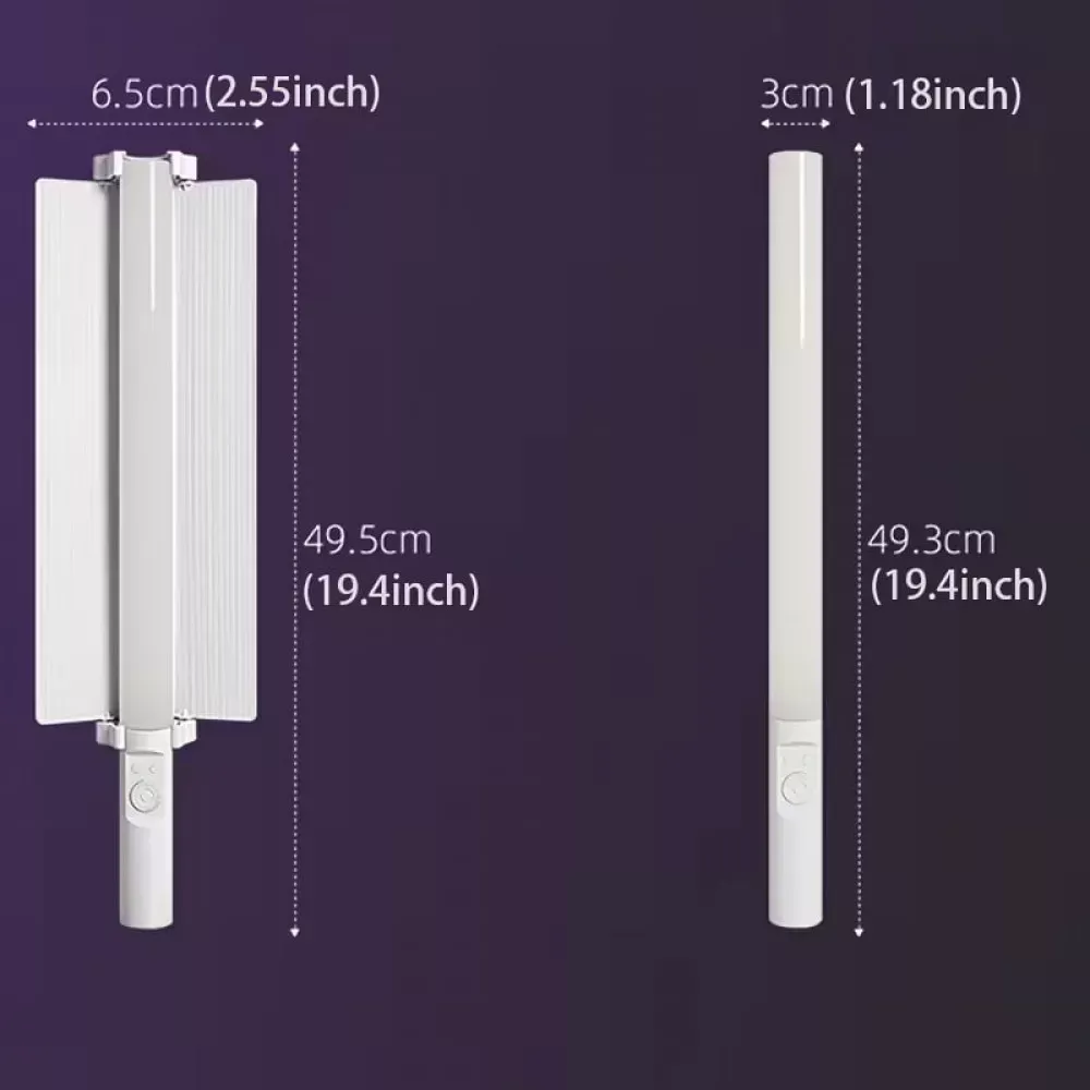 Лампа LED видео Handheld Fill Light Stick MJ-27 RGB — фото 5