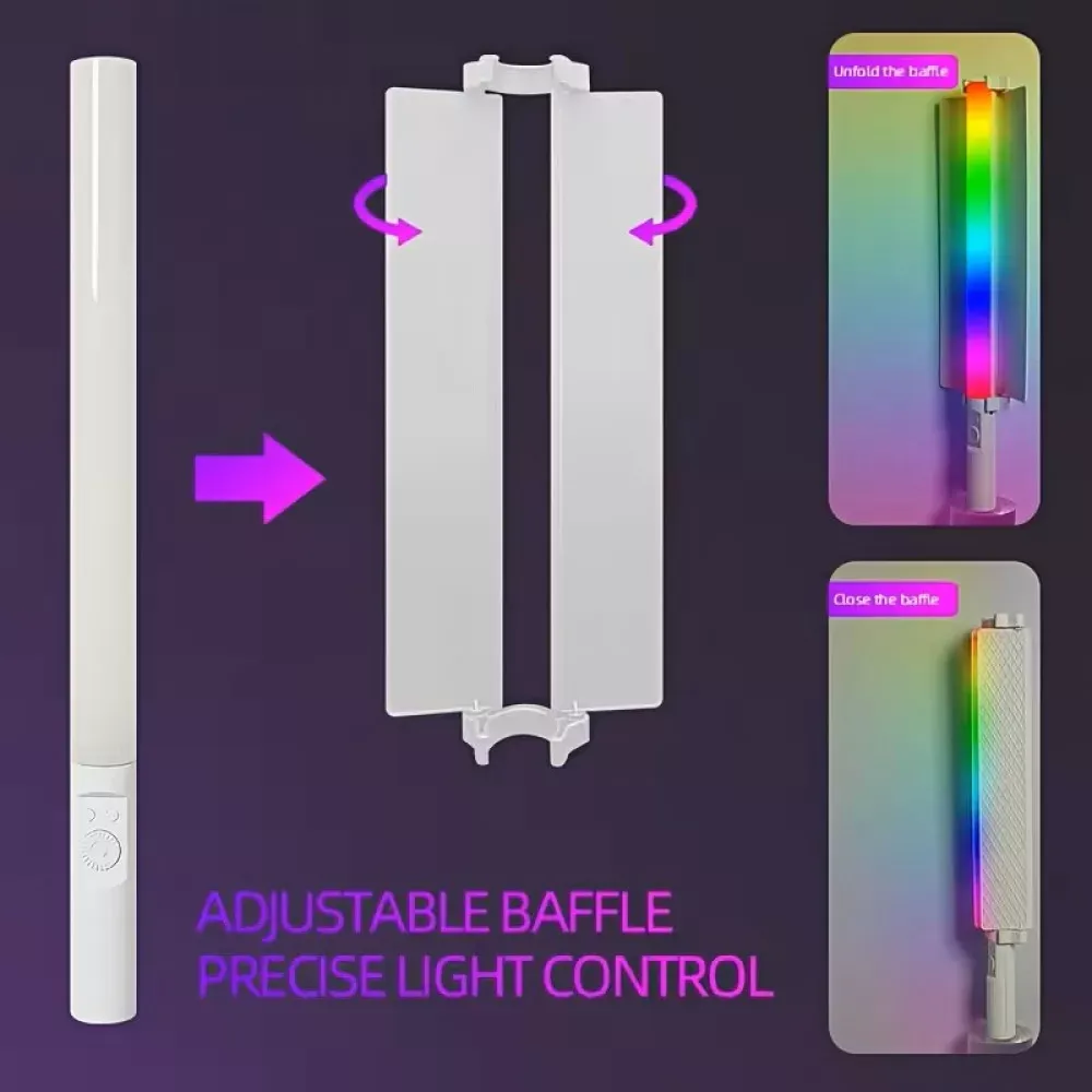 Лампа LED видео Handheld Fill Light Stick MJ-27 RGB — фото 5