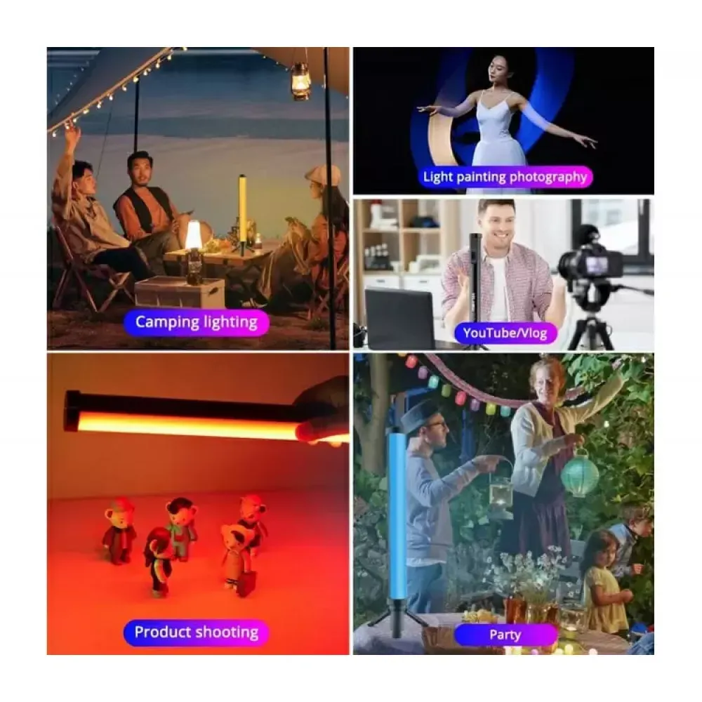 Лампа LED видео Handheld Fill Light Stick ZGRL-2000RGB — фото 8