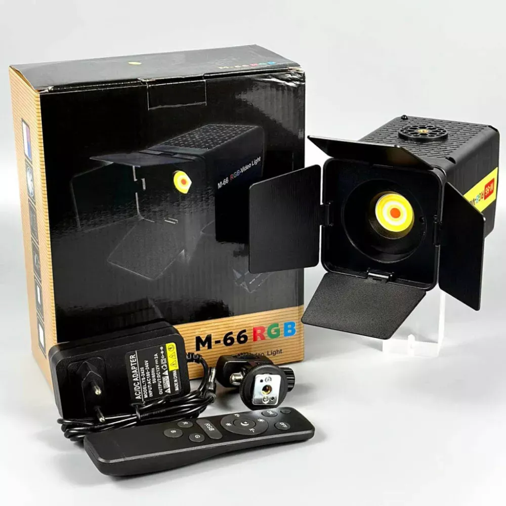 Лампа видеосвет LED M-66 RGB — фото 6