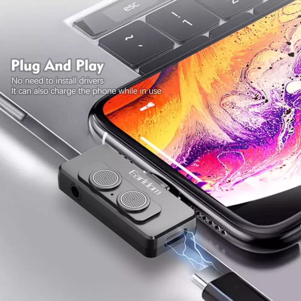 Беспроводной микрофон для телефона USB C — Earldom ET-MC20 — фото 6