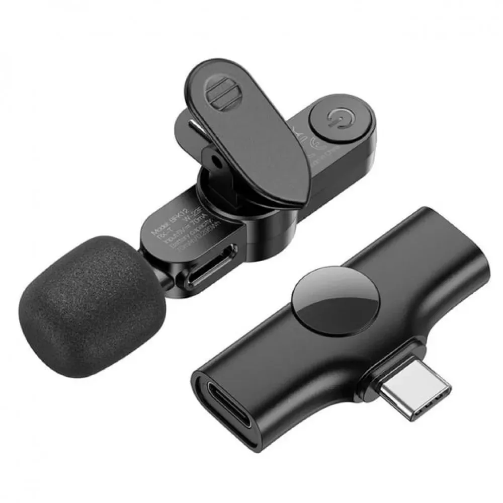 Беспроводной микрофон для телефона USB C — Borofone BFK12