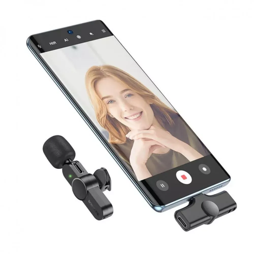 Беспроводной микрофон для телефона USB C — Borofone BFK12 — фото 4