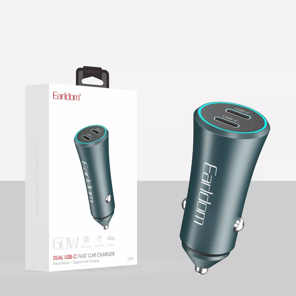 Car Charger 60W2C Earldom ES-CC51 — фото 3