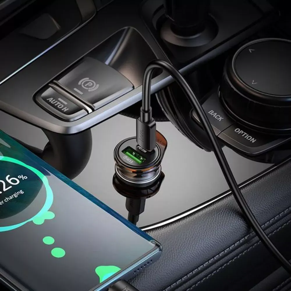 Car Charger | 25W | PD | USB QC3.0 | USB-C | — Hoco NZ16A — фото 5