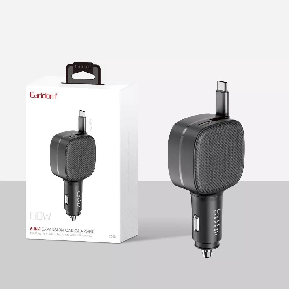Car Charger 60W 1U 1C Earldom ES-CC53 — фото 3