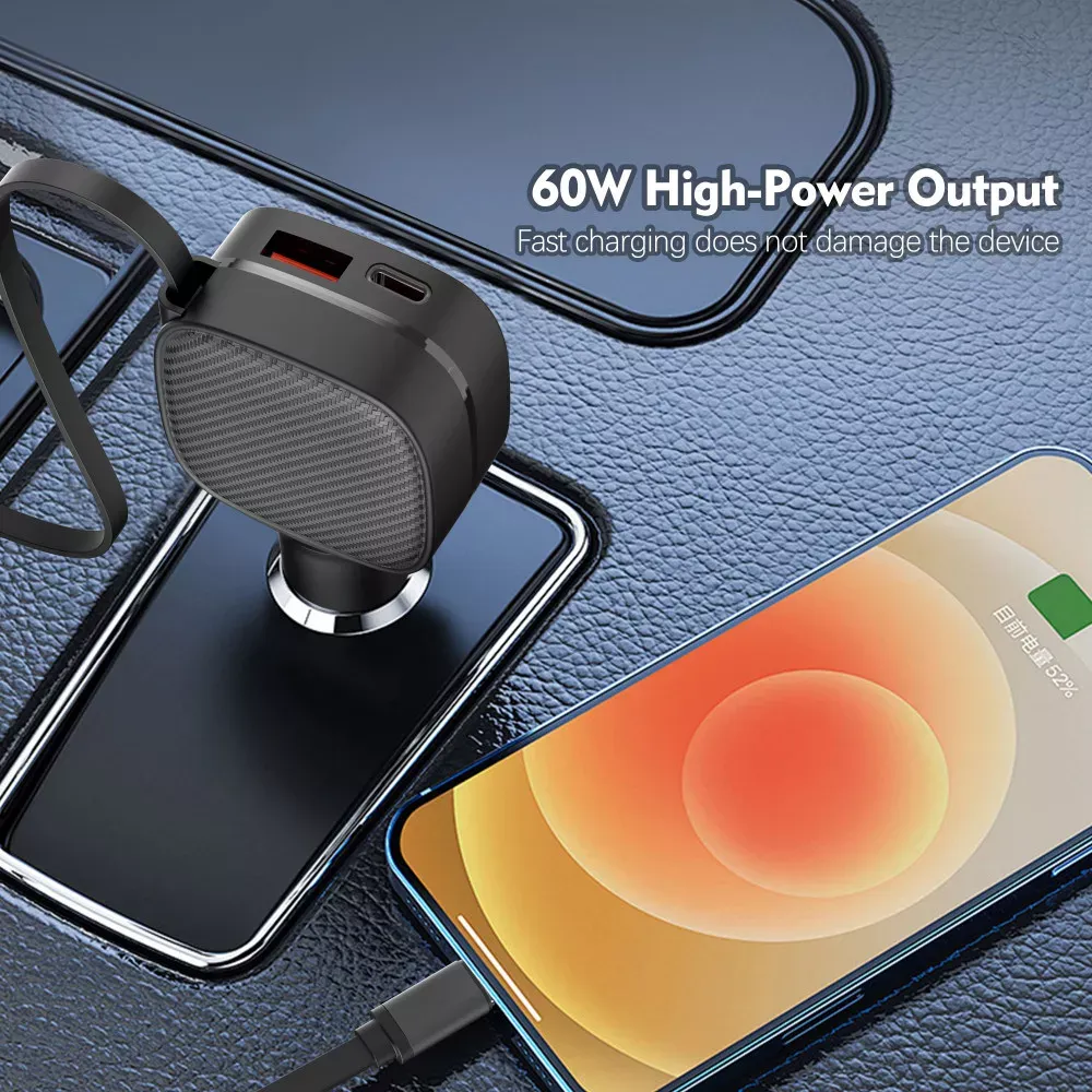 Car Charger 60W 1U 1C Earldom ES-CC53 — фото 6