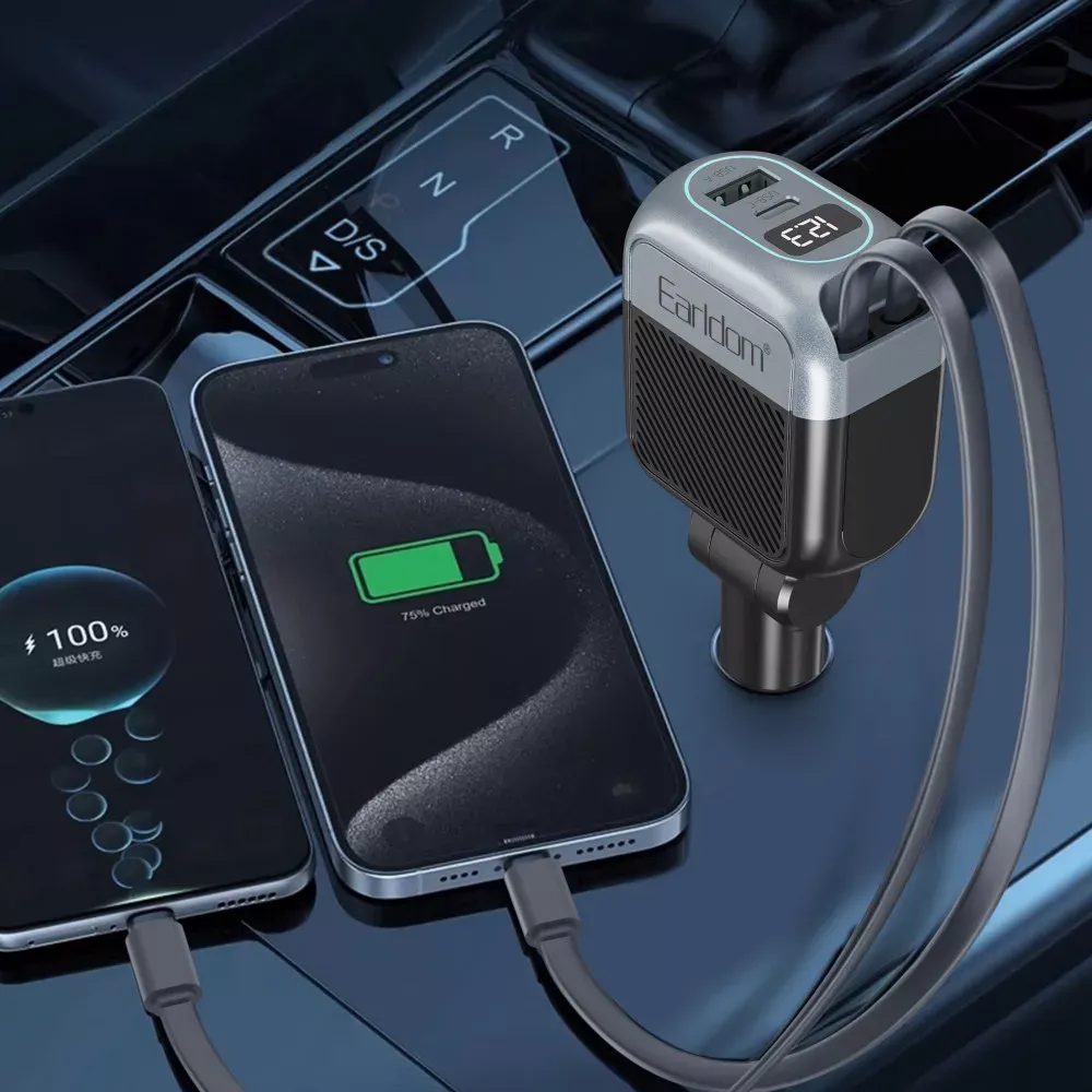 Car Charger 65W1U 1C Earldom ES-CC56 — фото 7