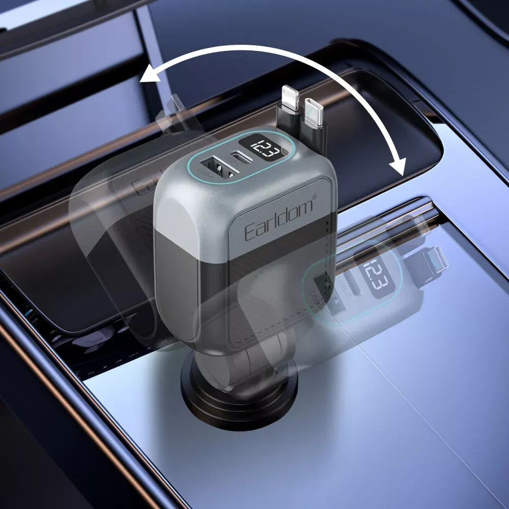 Car Charger 65W1U 1C Earldom ES-CC56 — фото 8