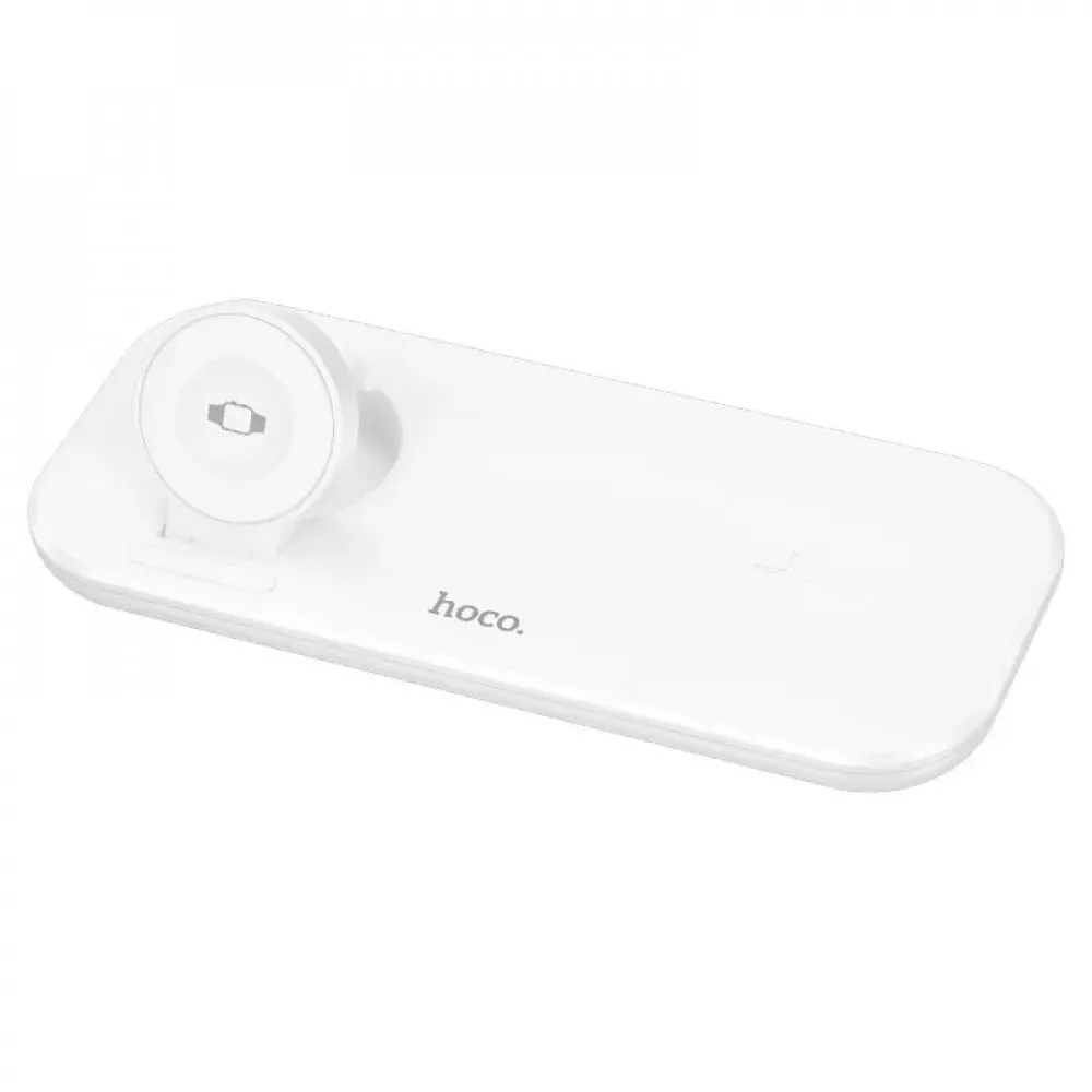 Magnetic Wireless Charger 3 in 1 — Hoco CW65 — White — Hoco