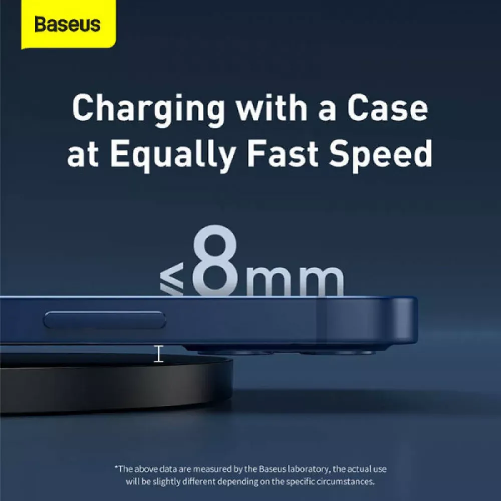 Wireless Charger 15W Baseus Digital LED Display Gen 2 Black — CCED000001 Black — фото 8