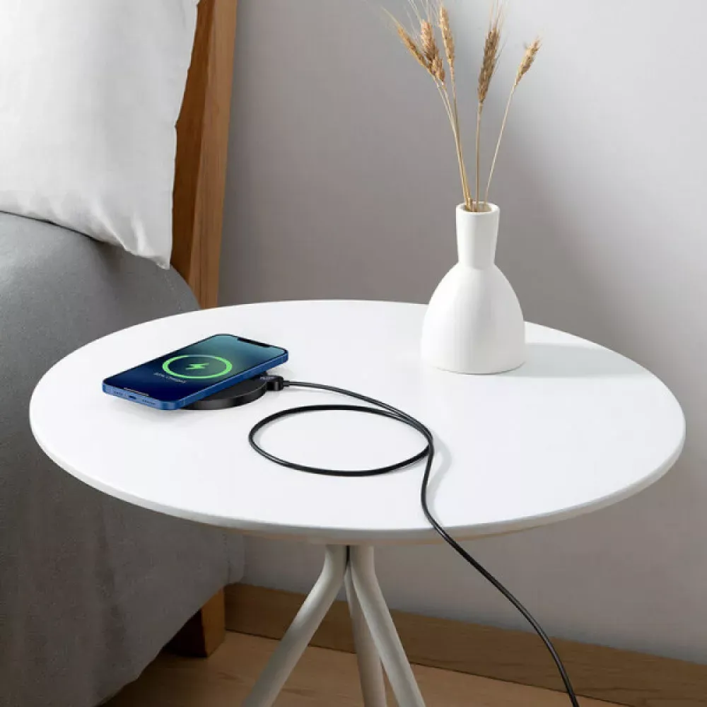 Wireless Charger 15W Baseus Digital LED Display Gen 2 Black — CCED000001 Black — фото 10