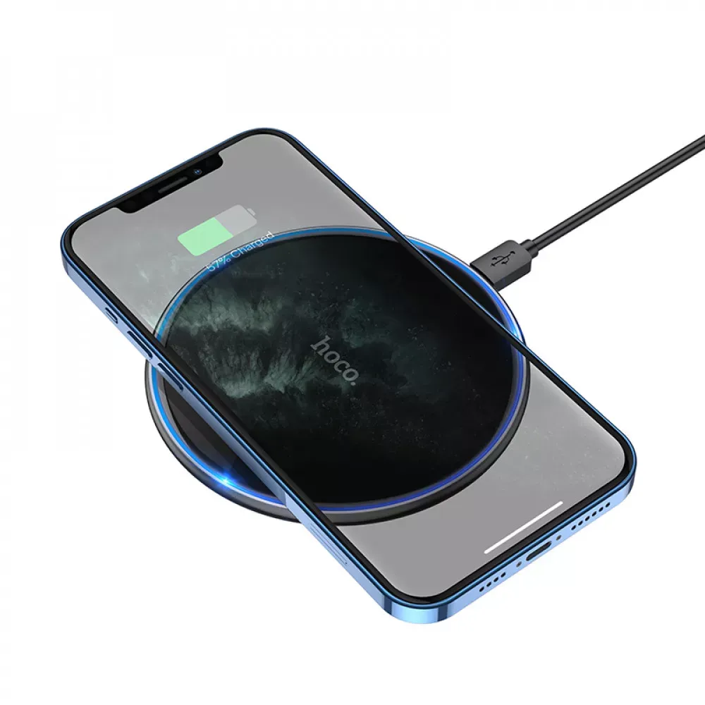 Wireless Charger 15W Hoco CW6 Pro — white — фото 5