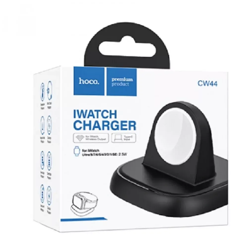 Wireless Charger Hoco CW44 for iWatch — Black — фото 4