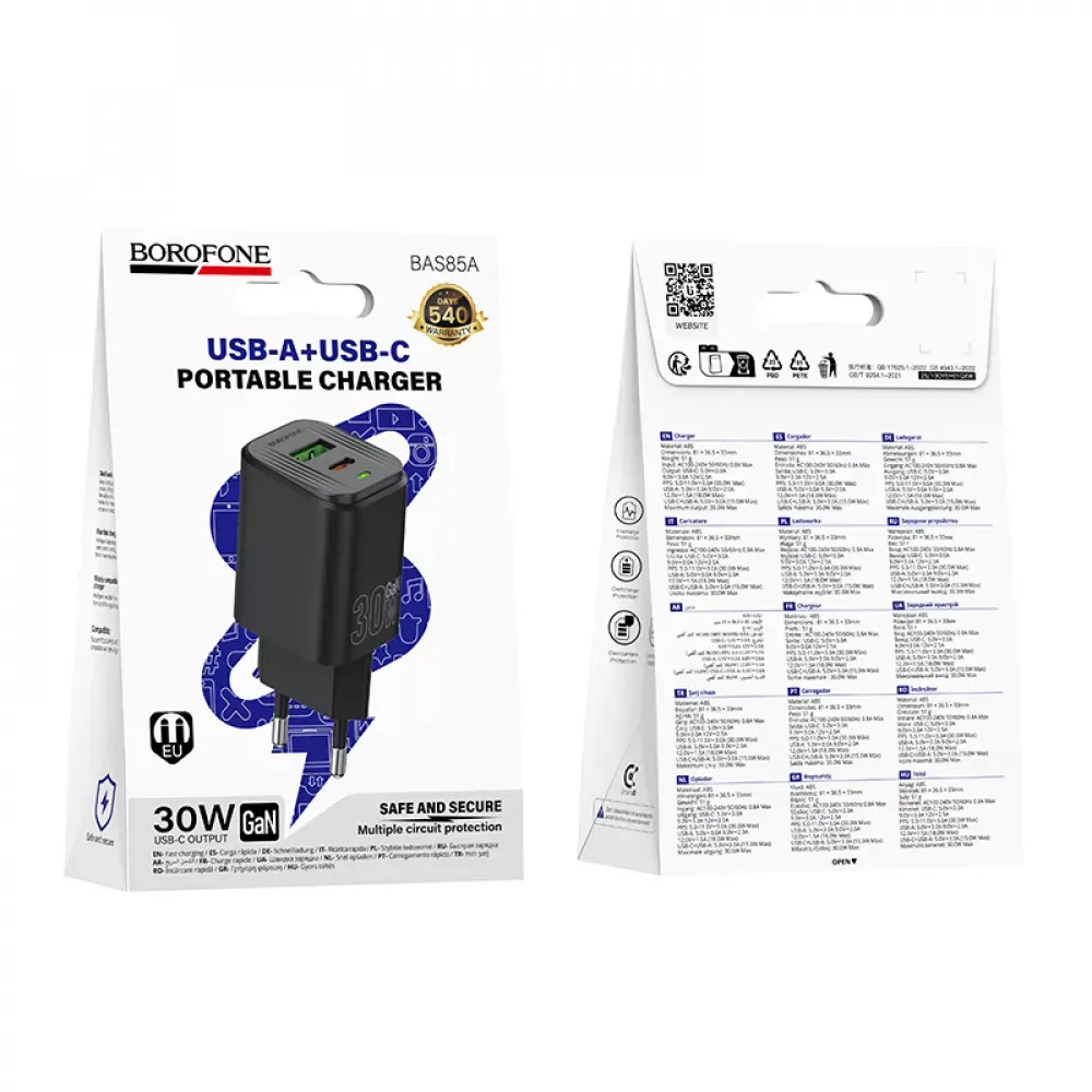 Home Charger 30W PD QC3.0 Borofone BAS85A — фото 3